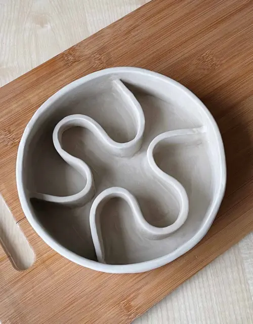 Slow Feeder Dog Bowl Template | Ceramics Tools | Slab Building Bowl | Easy DIY Ceramics | Pottery Templates for Slab Building Tutorial